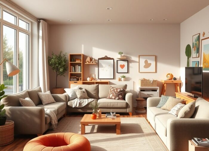 Planowanie wnętrza dla rodziny: jak stworzyć funkcjonalną i bezpieczną przestrzeń, która rośnie razem z domownikami