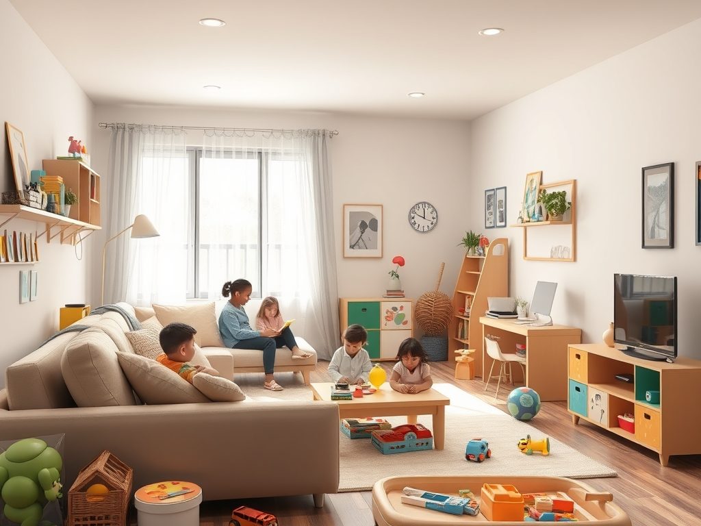 Układ mieszkania dla rodziny z dziećmi: jak zaplanować funkcjonalną i bezpieczną przestrzeń na co dzień
