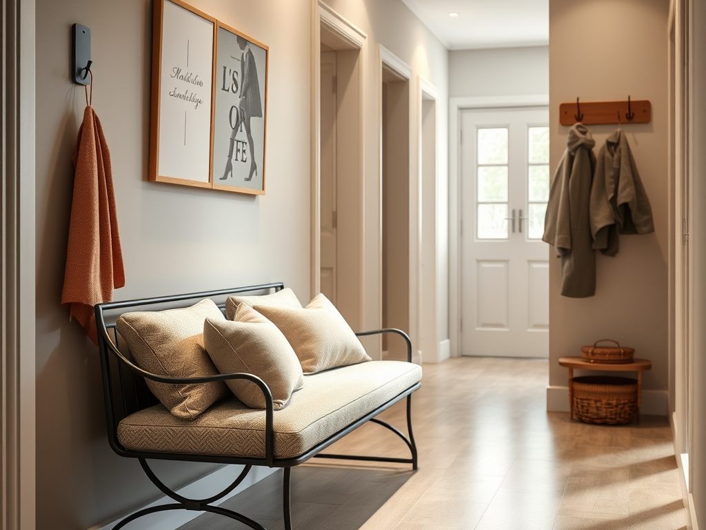 Ergonomia przedpokoju: jak dobrać siedzisko i wieszak dla wygody i funkcjonalności