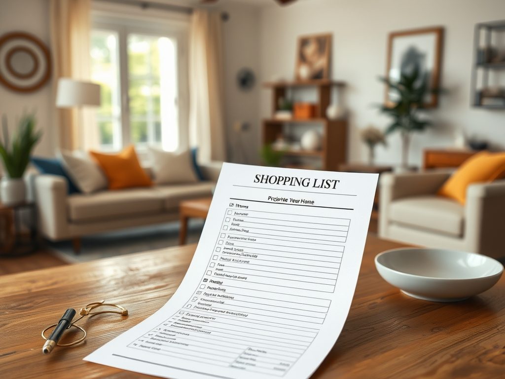 Lista priorytetów zakupowych do mieszkania: jak zaplanować zakupy, by uniknąć chaosu i niepotrzebnych wydatków